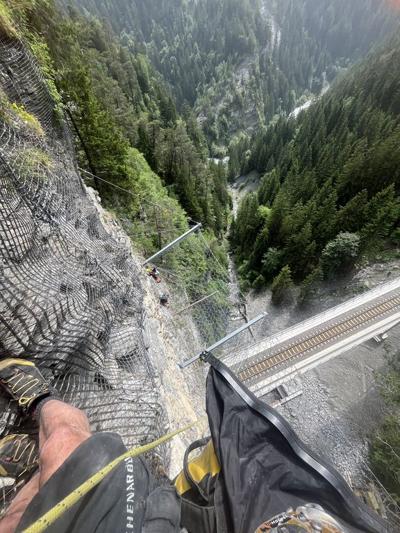 Blick auf das untere Werk und das Castieler-Viadukt