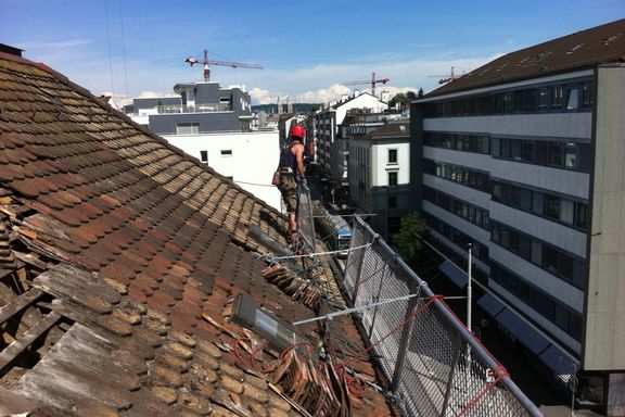 Rückbau Dach, Höhenarbeit von Sepzialisten