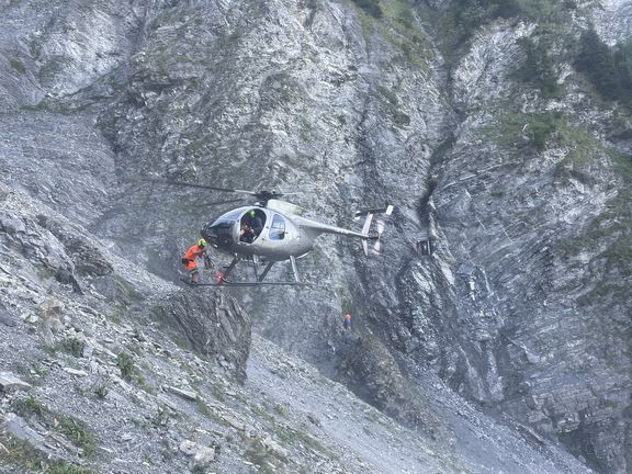 Materialtransport mit Helikopter